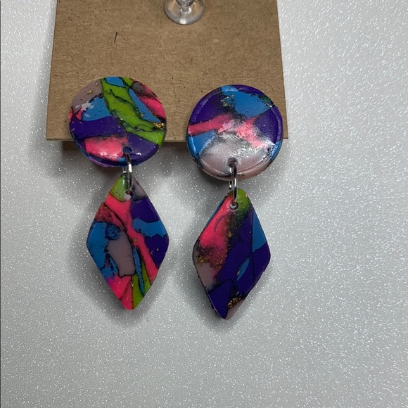Jewelry - Colorful Abstract Earrings